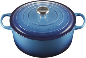 Rund støbejernsgryde 5,3L Azure Blue
