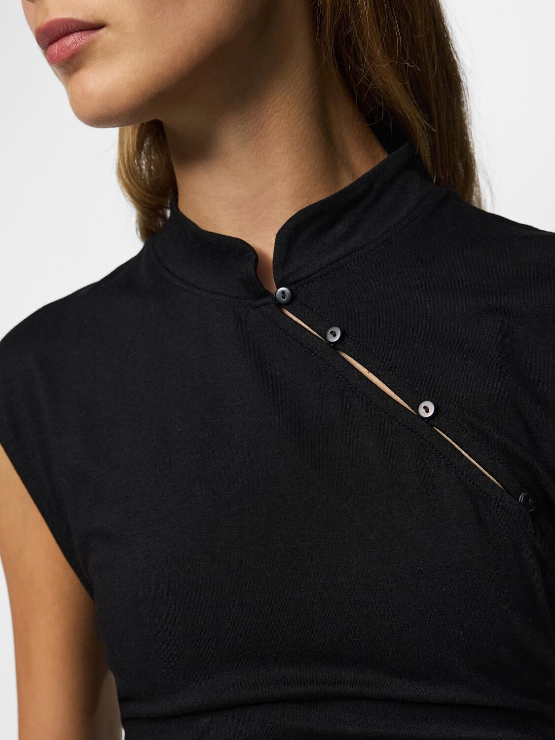 Pcjasmin Ss Button Detail Top Jrs D2D