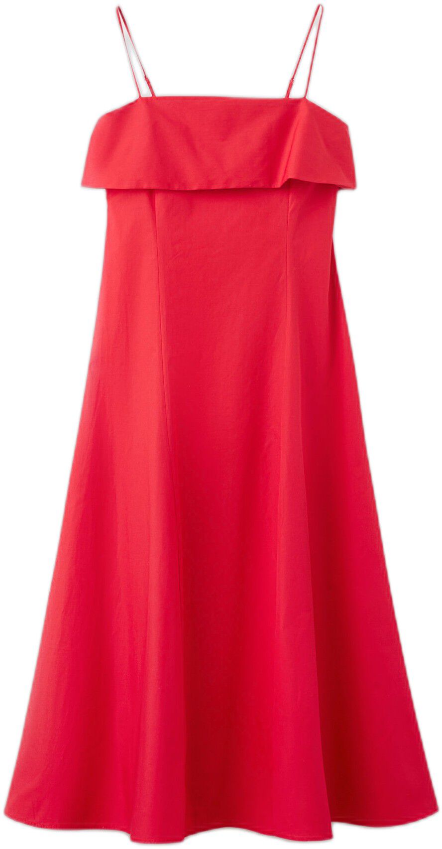 Flared midi-dress