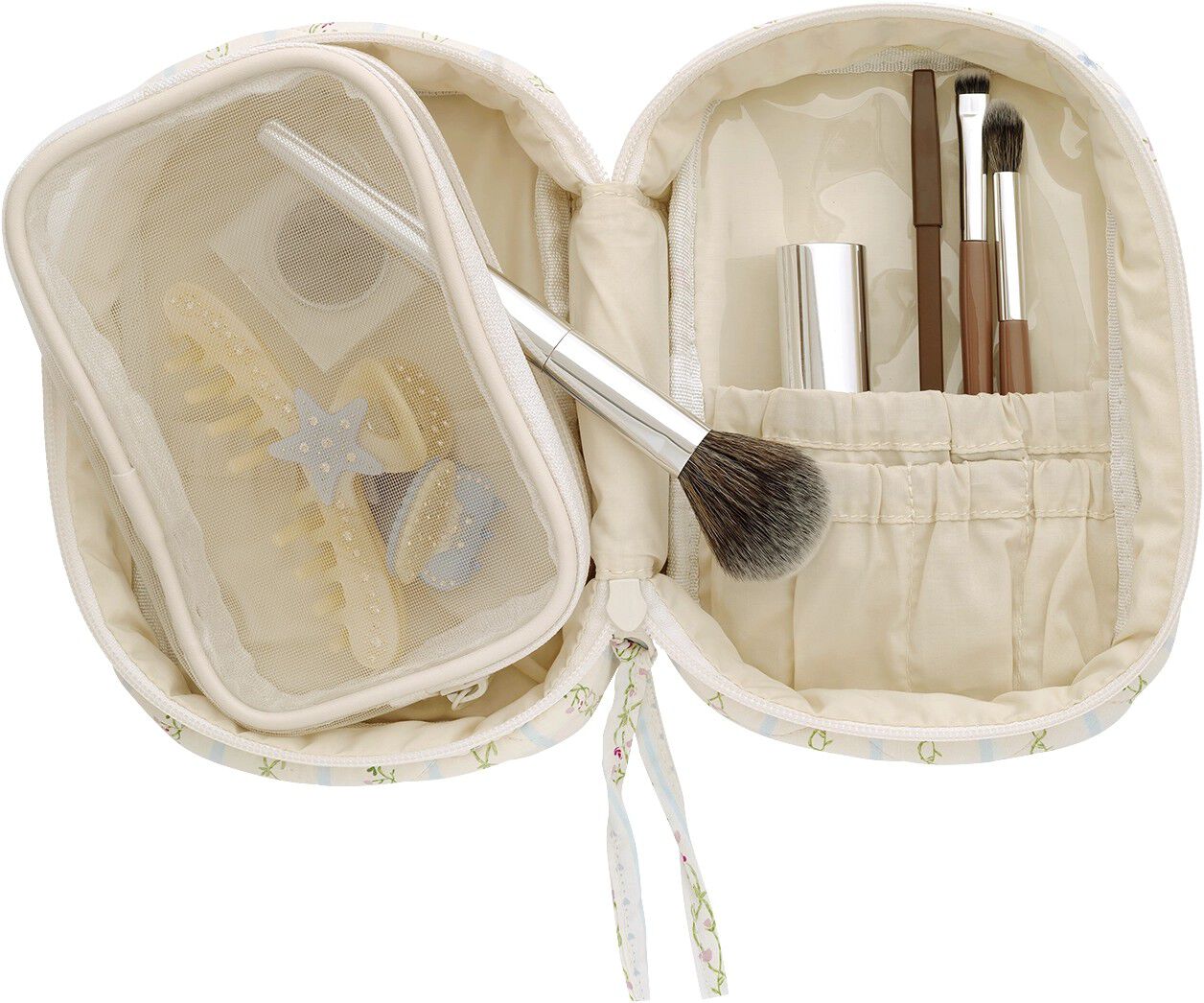 Dreams Makeup Bag Summer Stripes Blue