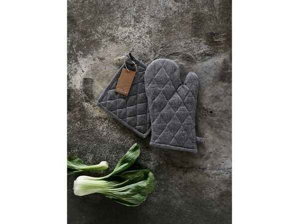 Grytlapp recycle Pillivuyt 22,5x22,5 cmGrå