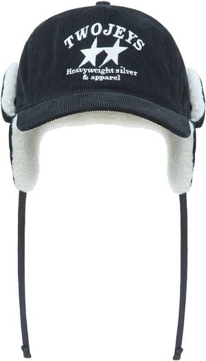 Heavy Silver Black Earflap