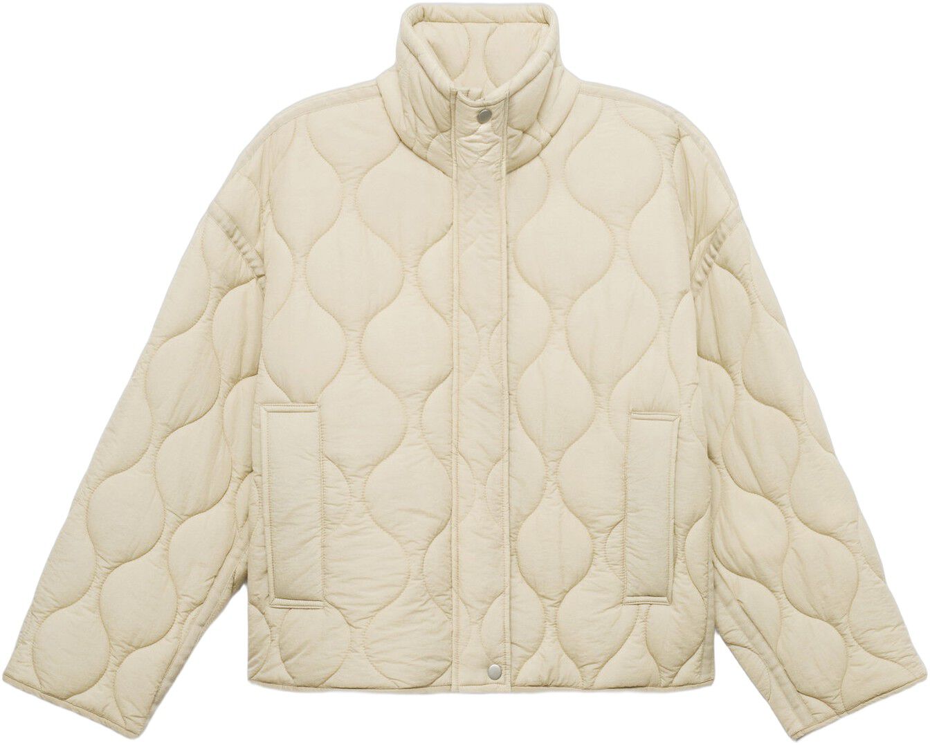 Oversize quilted down anorak