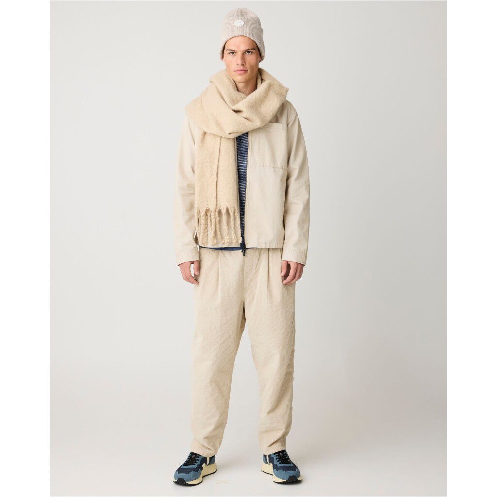 Twill zip overshirt