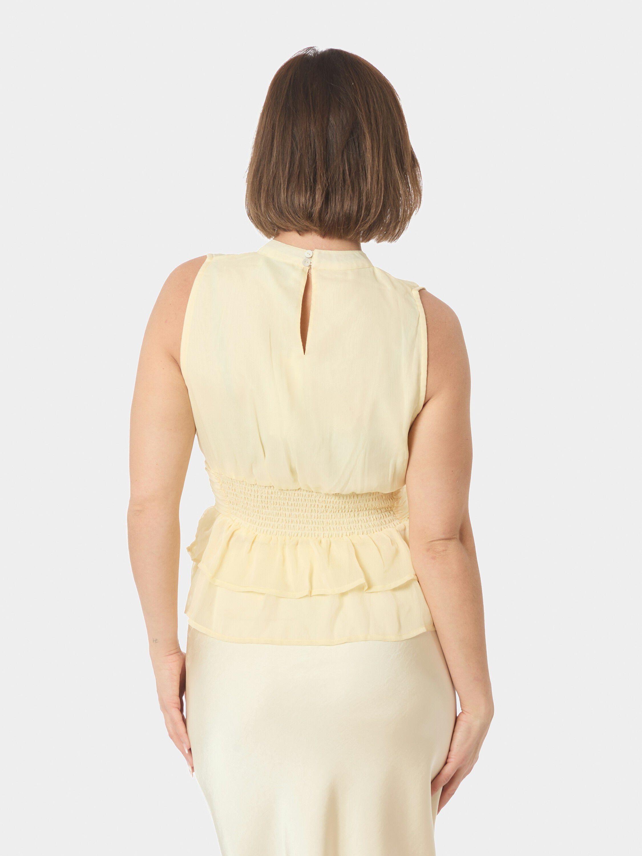 Ansol Solid Chiffon Top