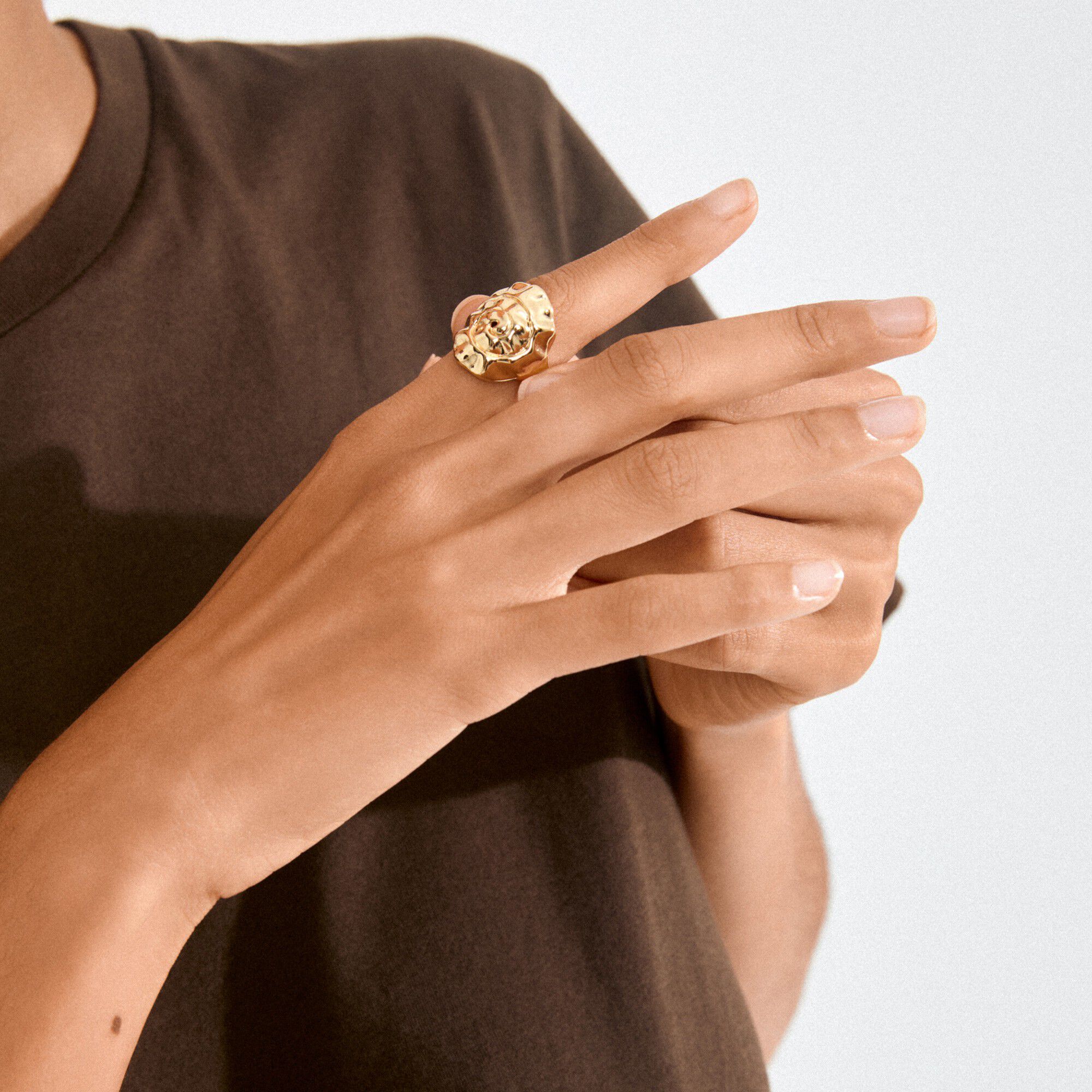 HAZE ring gold-plated