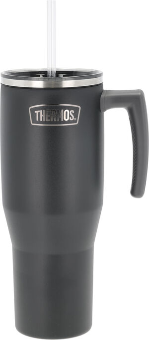 Termosmugg m. handtag 1,1 liter Matt svart