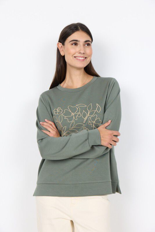 SC-BANU 287 Sweatshirt St&oslash;vet Gr&oslash;n