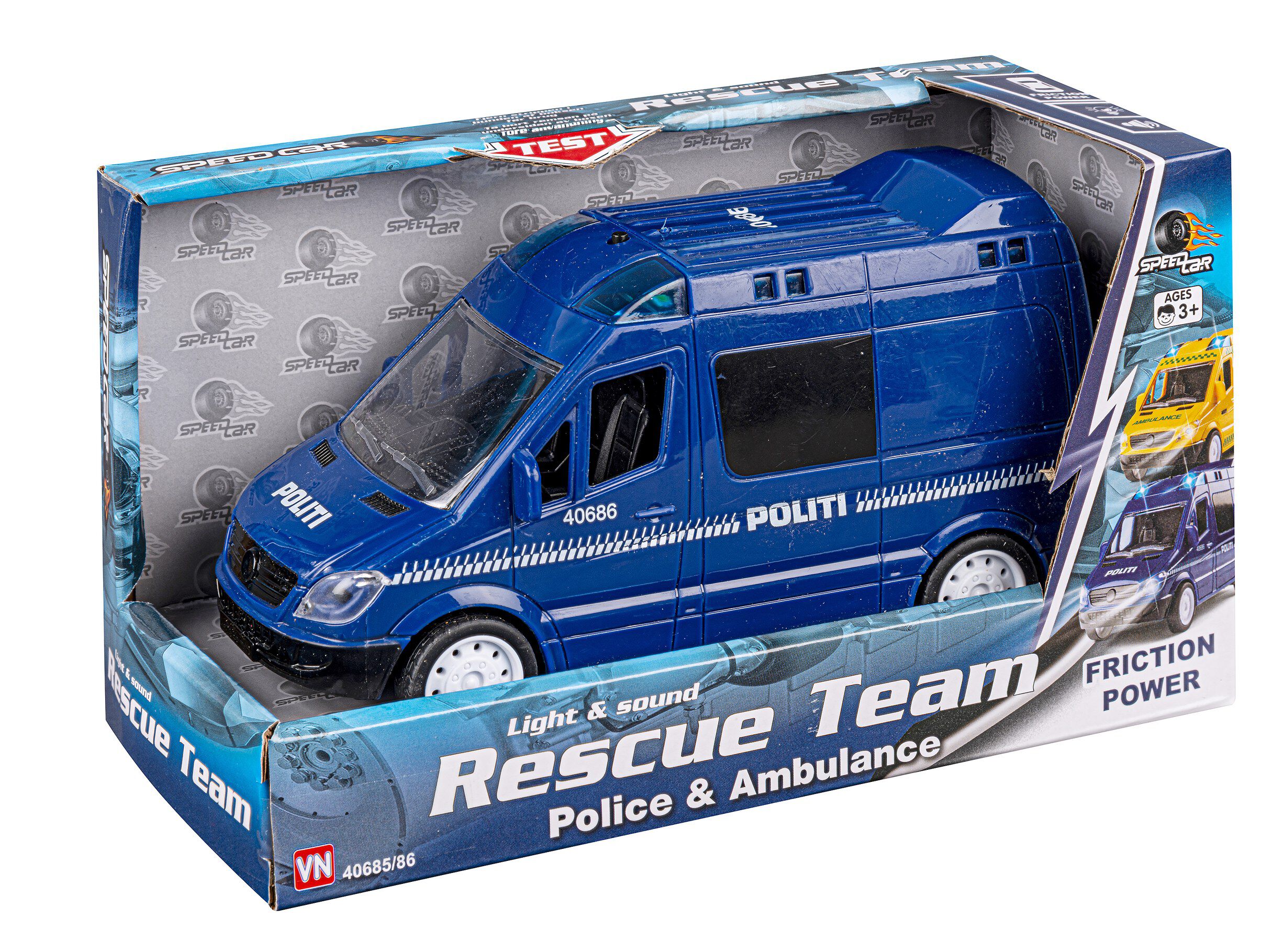 SPEED POLITI VAN LYS-LYD