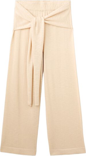 Fine knit trousers with knot detail