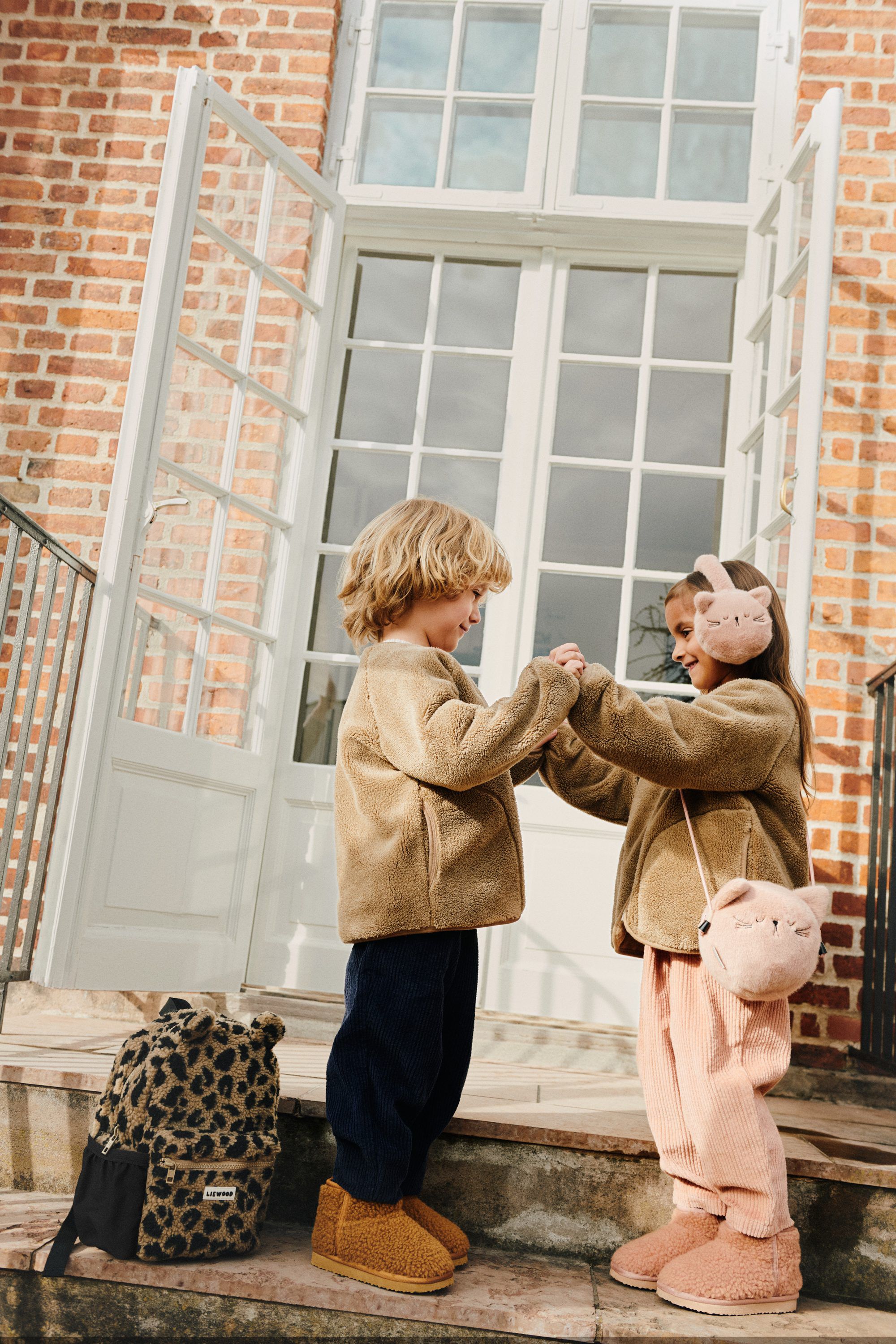 Timothy Plush Cat Ear Warmers Pale