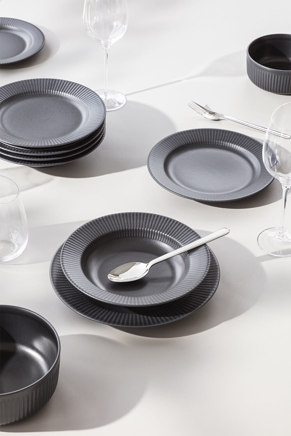 Legio Nova Frokosttallerken 22 cm Black - 4 stk