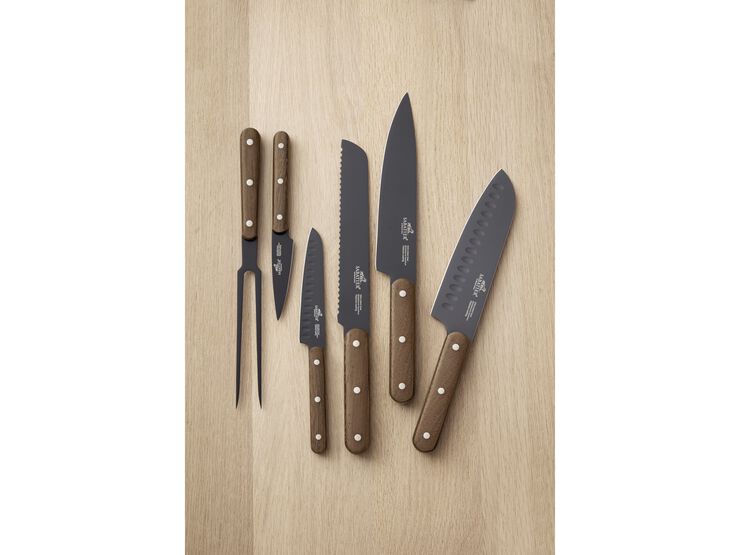Knivset Phenix Walnut 3 delar Svart/Valnötträ