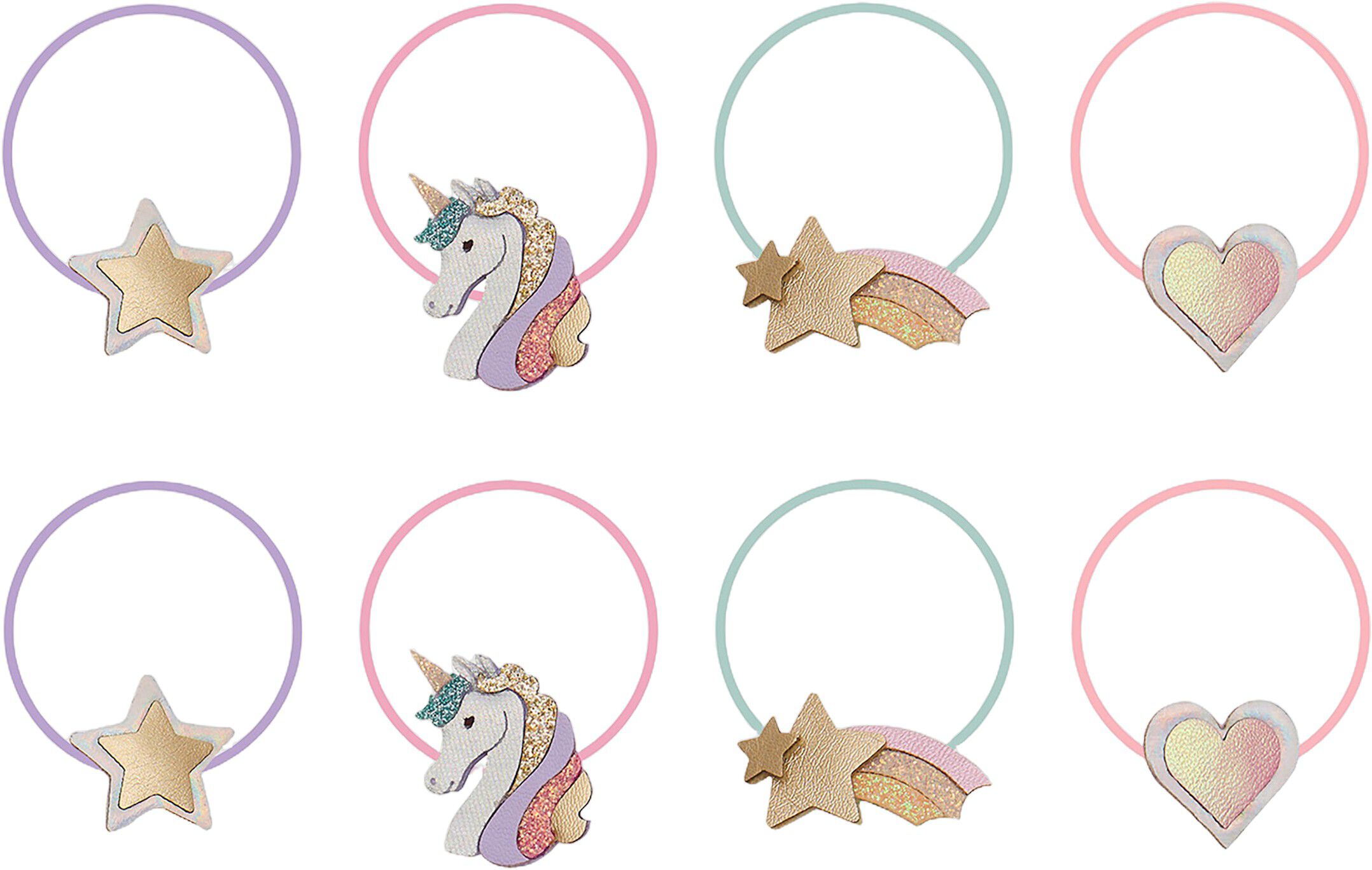 Mimi & Lula - 8 h&aring;relastikker - Mini Dreamy My Little Unicor