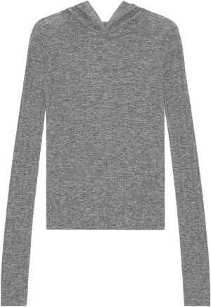 Hooded Merino Wool Shirt