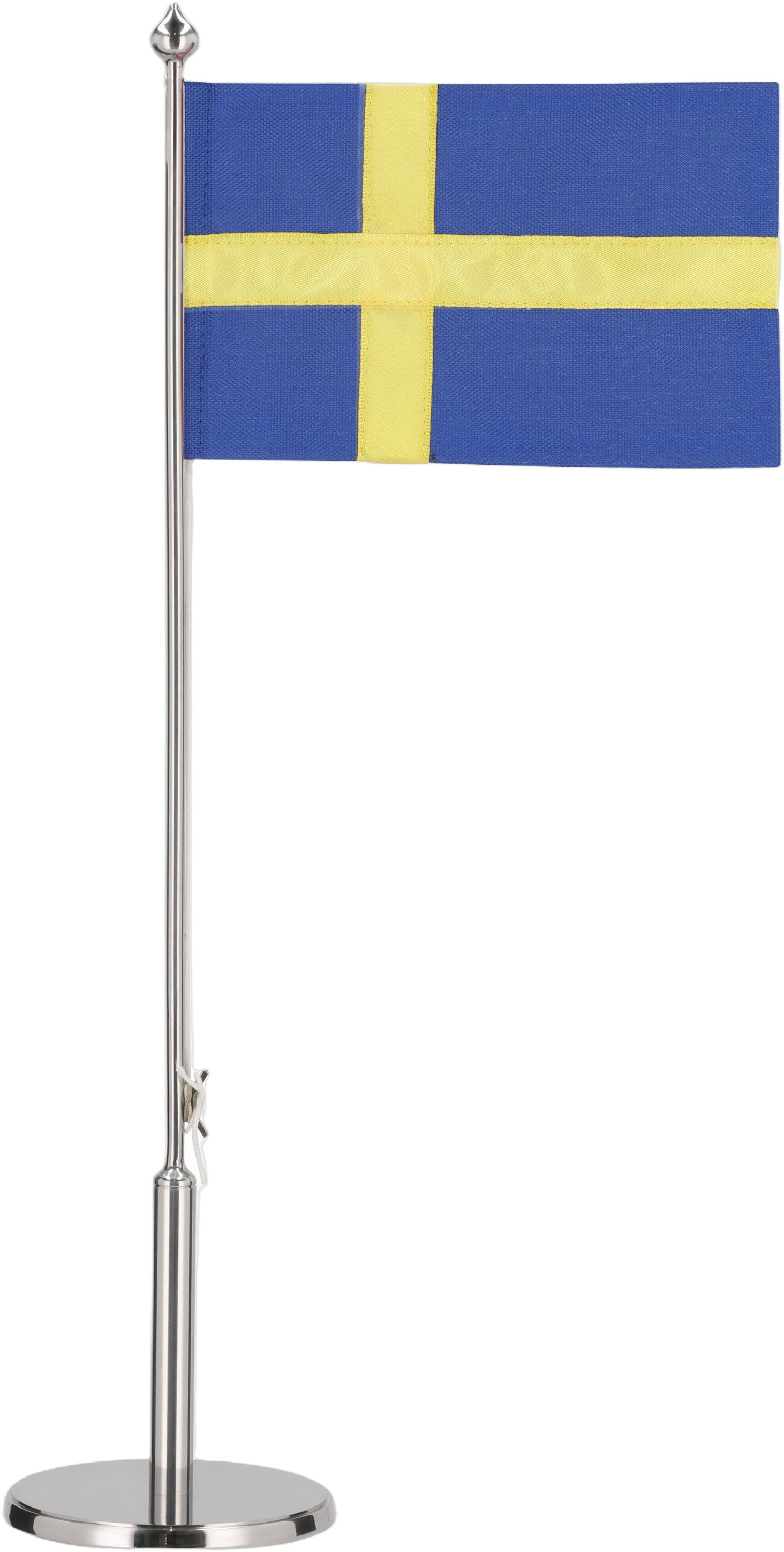 Flaggst&aring;ng SE 20,5 cm Blankt st&aring;l