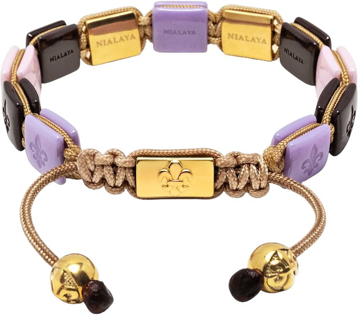 Women's Lavender, Purple, Soft Pink & Burgundy Ceramic Flatb