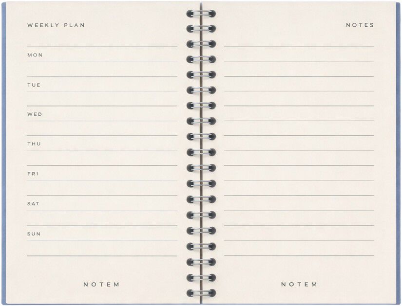 LUCA Weekly wireplanner, Black Check