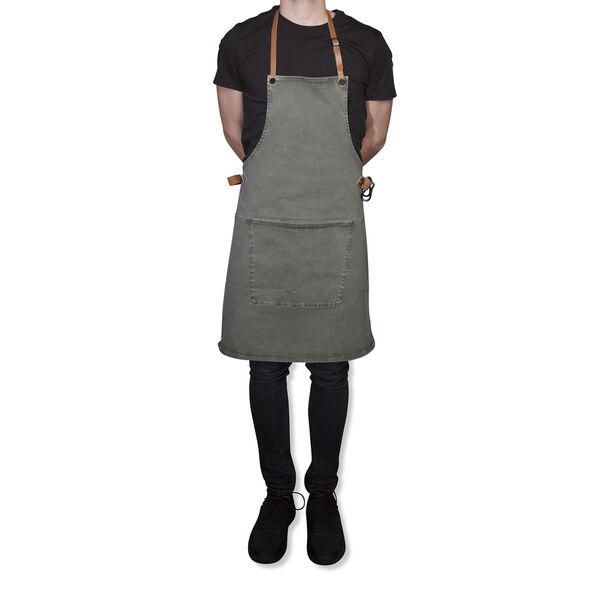 Forklæde BBQ Style Apron Grey Green