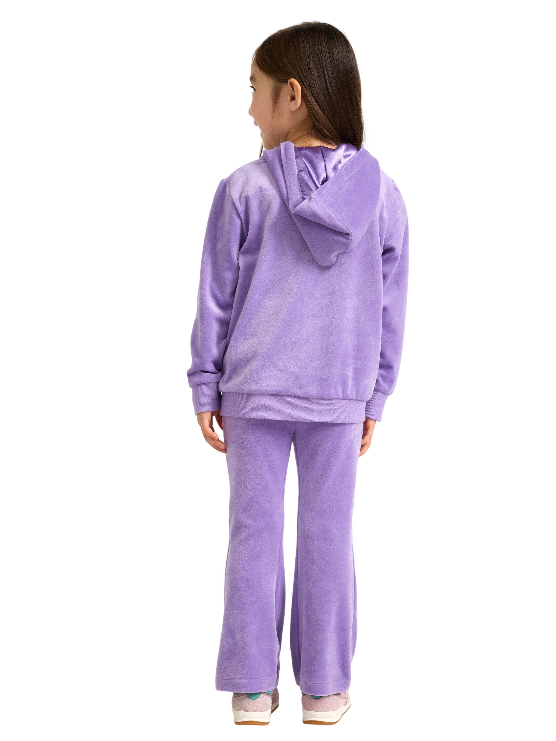 Bl&oslash;de velourleggings med justerbar,