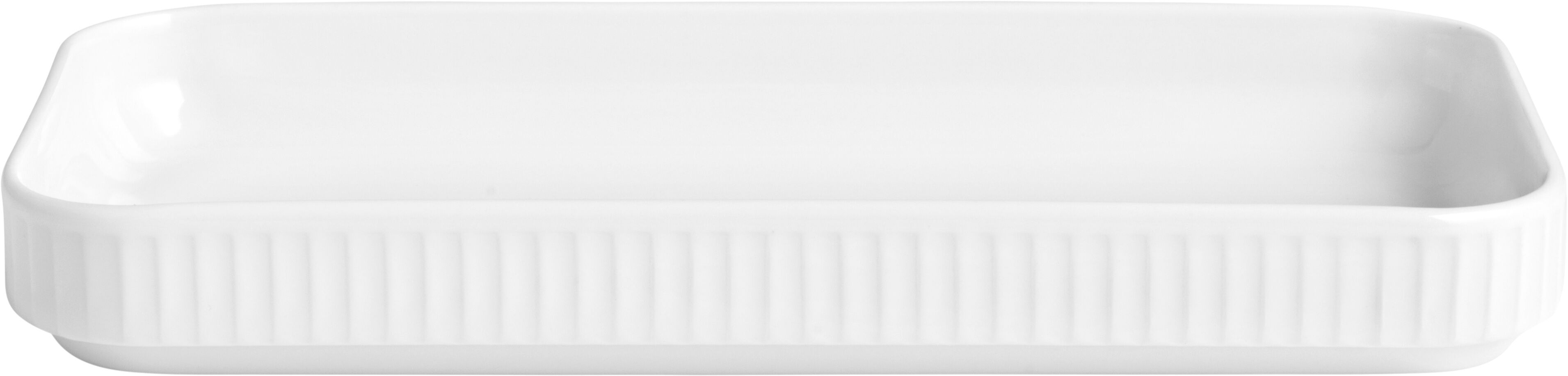 "Fat rektangul&Atilde;&brvbar;rt Pliss&Atilde;&copy; 24 x 12 cm Hvit"