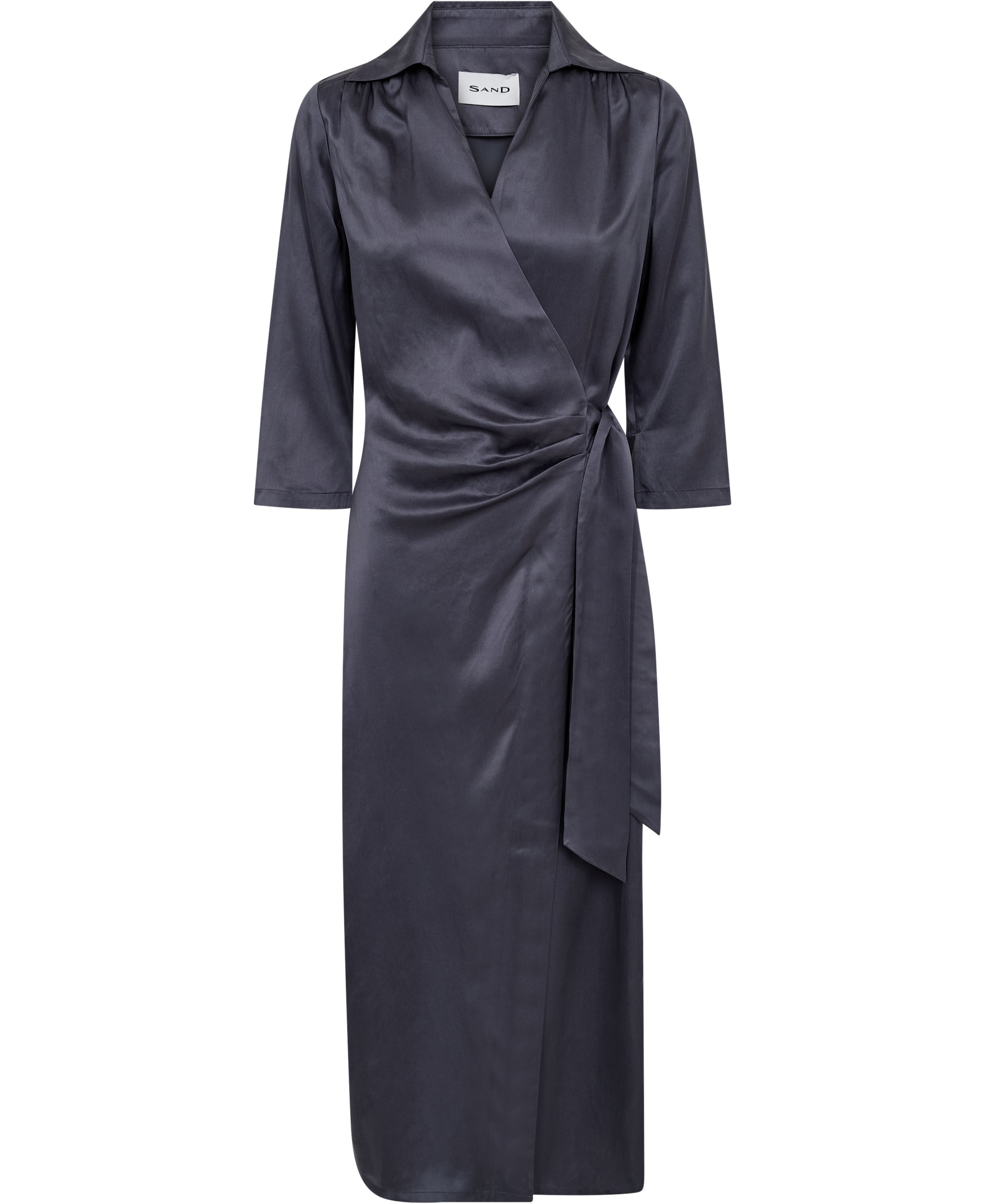 Sand Wash - Posh Wrap Long Silk Dress