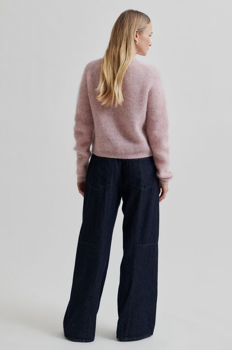 Andrea Knit Rib LS Cardigan