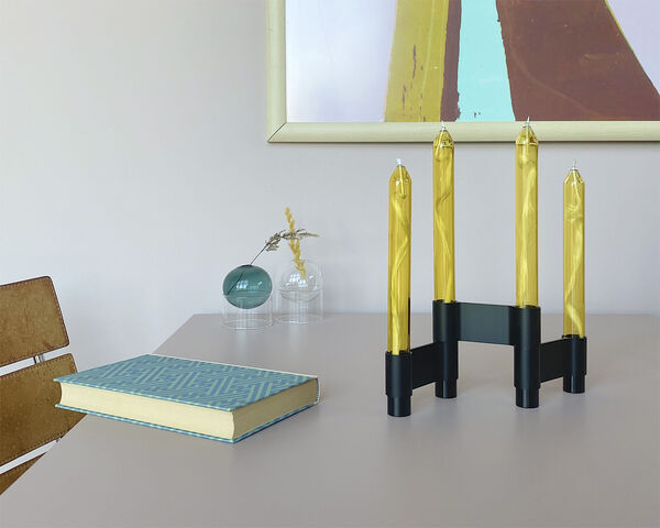 LINK, CANDLE HOLDER, BLACK ANODIZED, 11060B