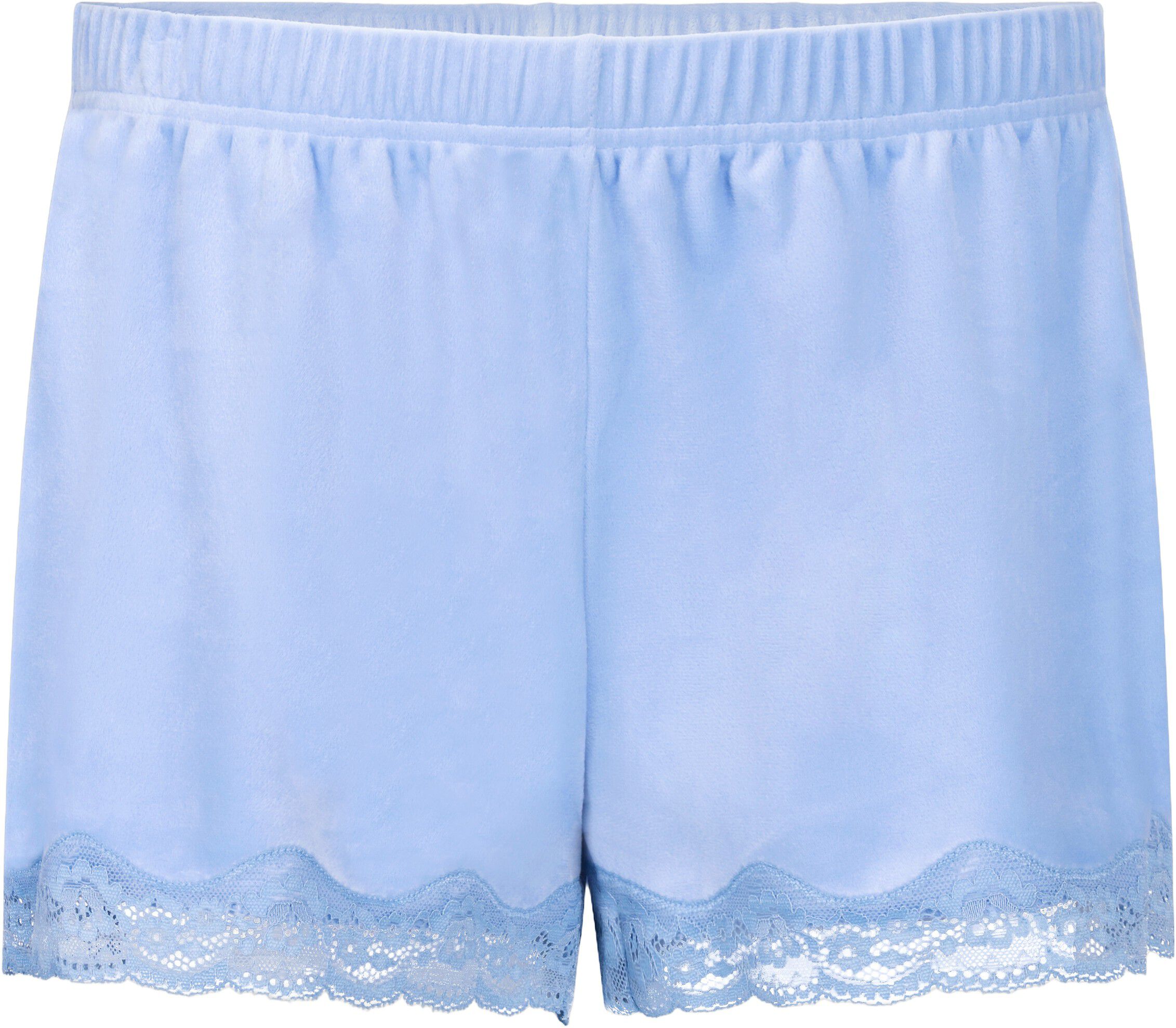 SHORT VELOURS SCALLOP LACE
