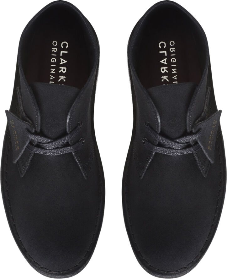 Desert Boot. Black Sde, D, 4