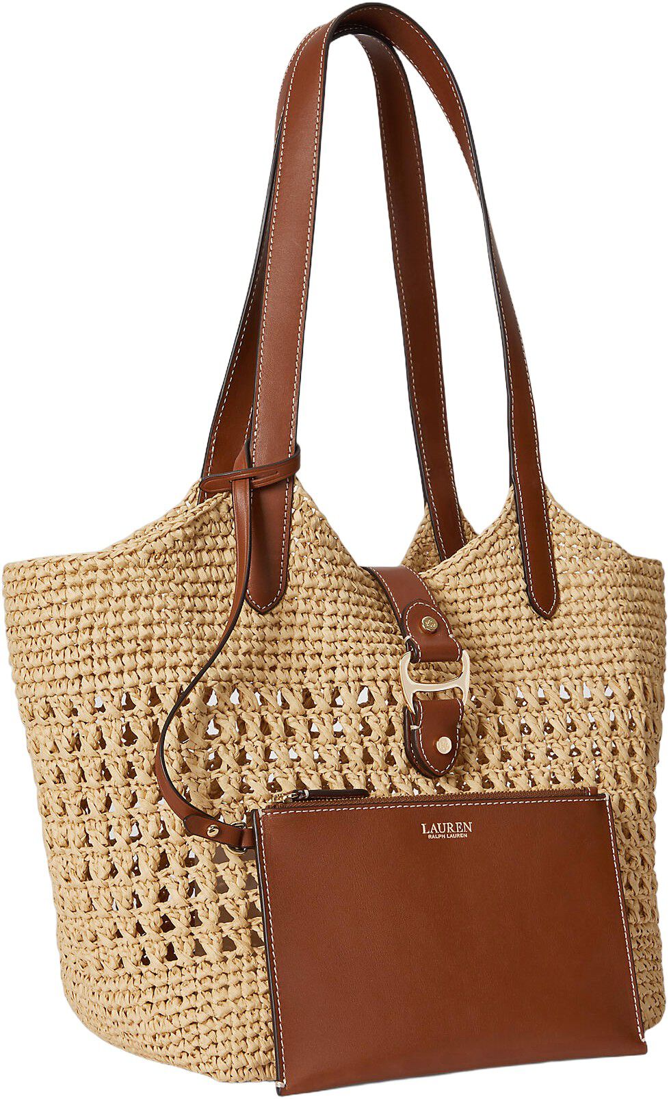 Woven Straw Large Tasha Tote Bag