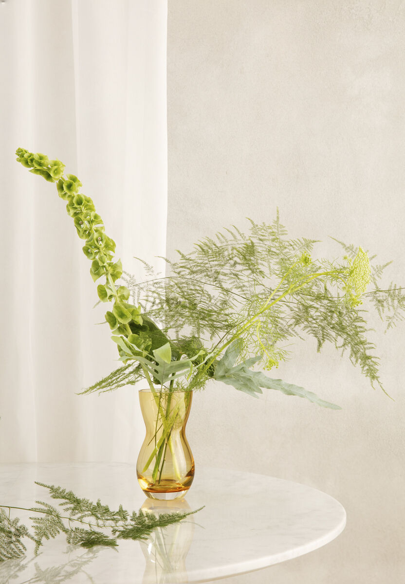 Calabas Vase H16 amber