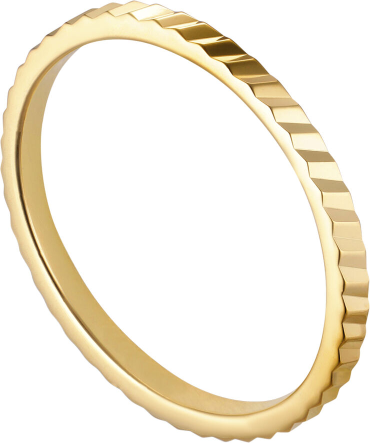 Small Reflection ring, gold-plated sterling silver-46