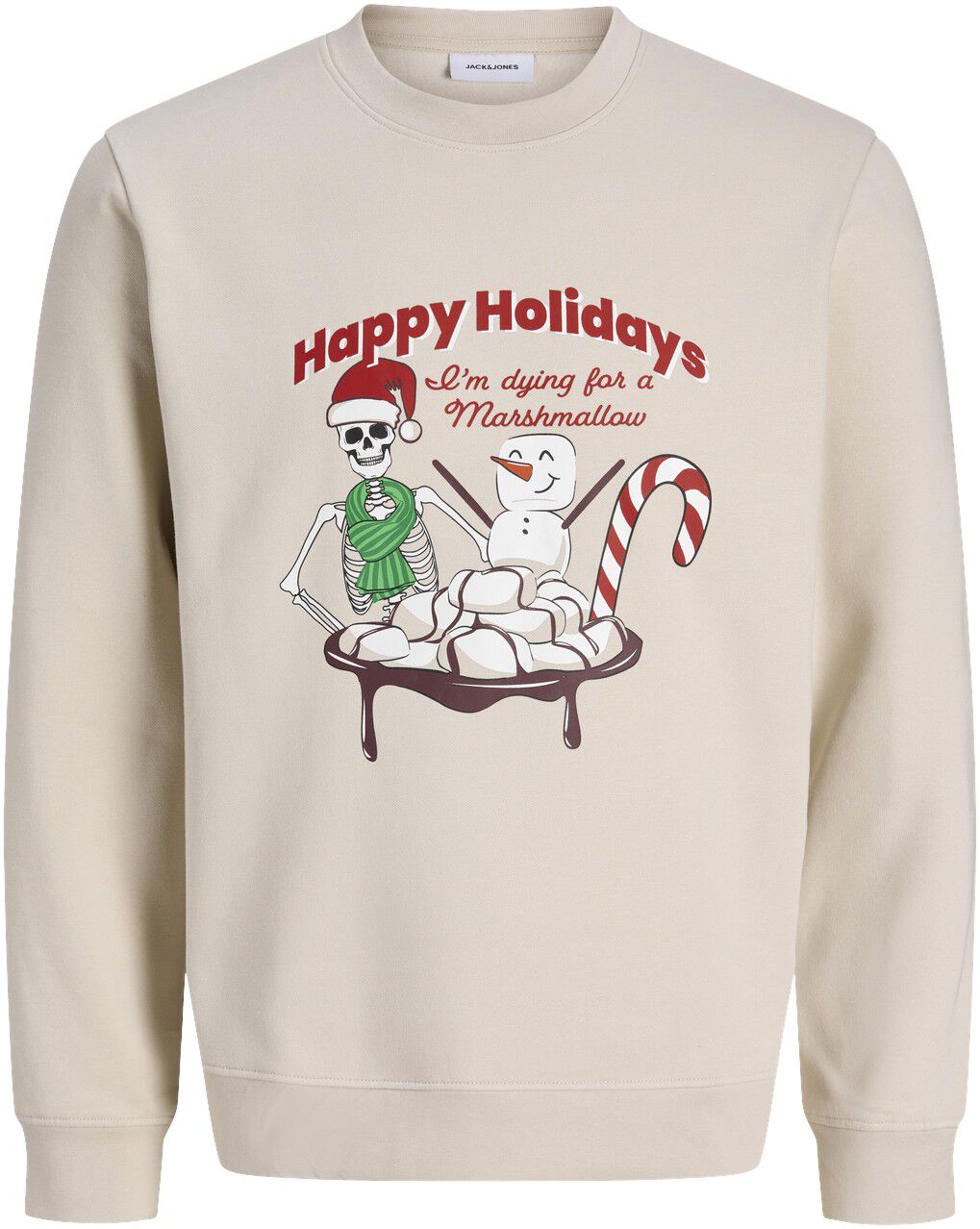 Jjmerry Skull Xmas Sweat Crew Neck Jnr