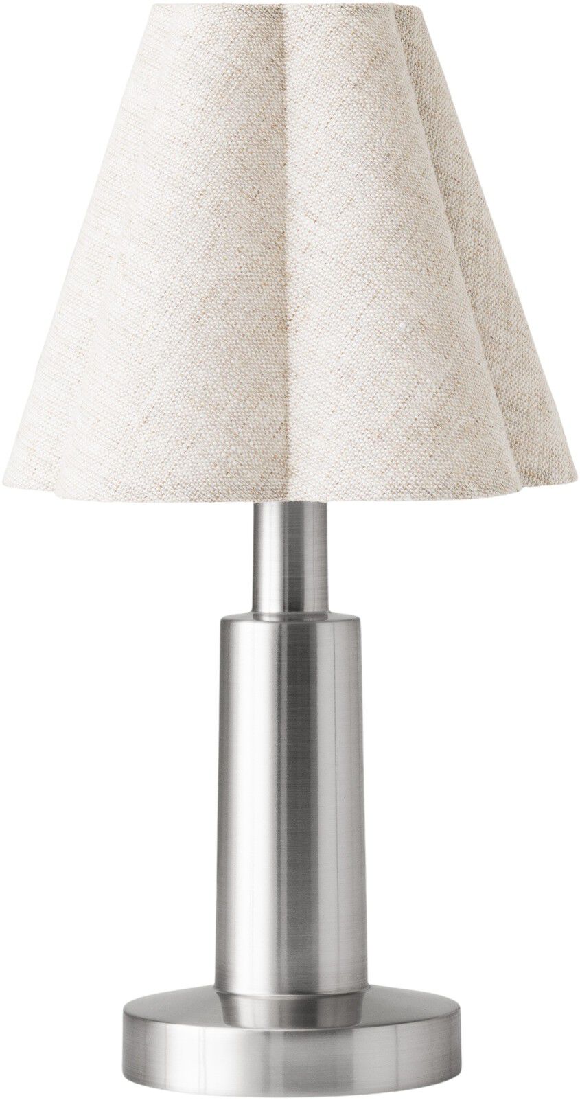 Admiral Portable Lamp, Plastic, Chrome/Textile, Raw - EU / U