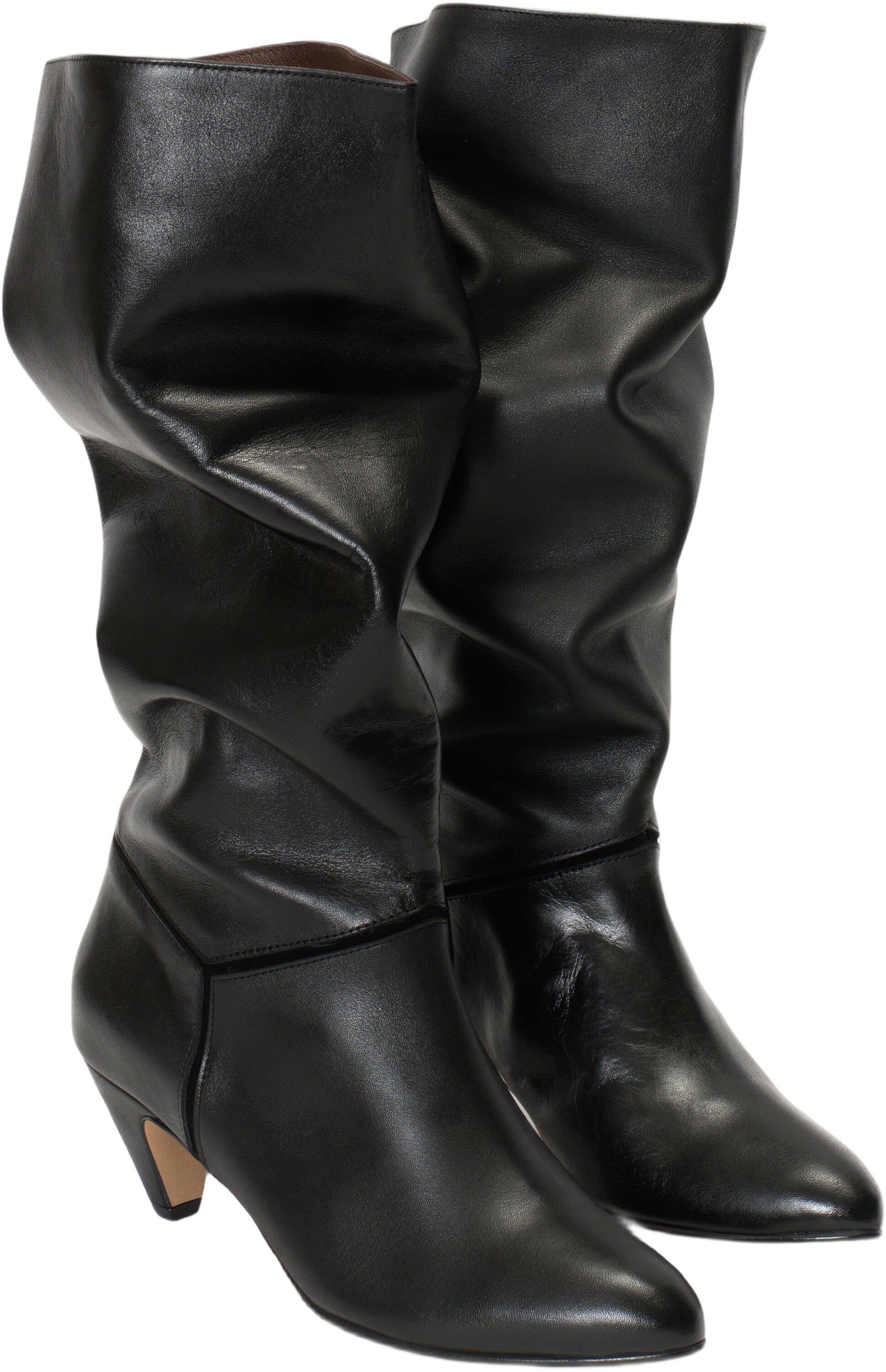 Jasmina 50 stiletto Soft calf & suede leather