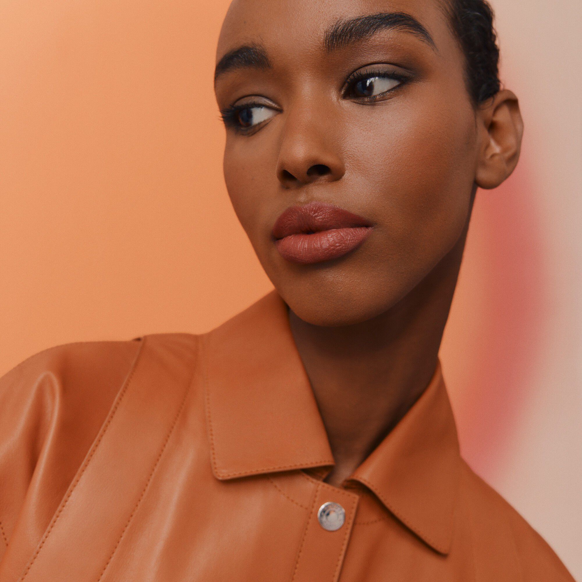 Rouge Herm&egrave;s Satin Lipstick 28 Brun Sunset