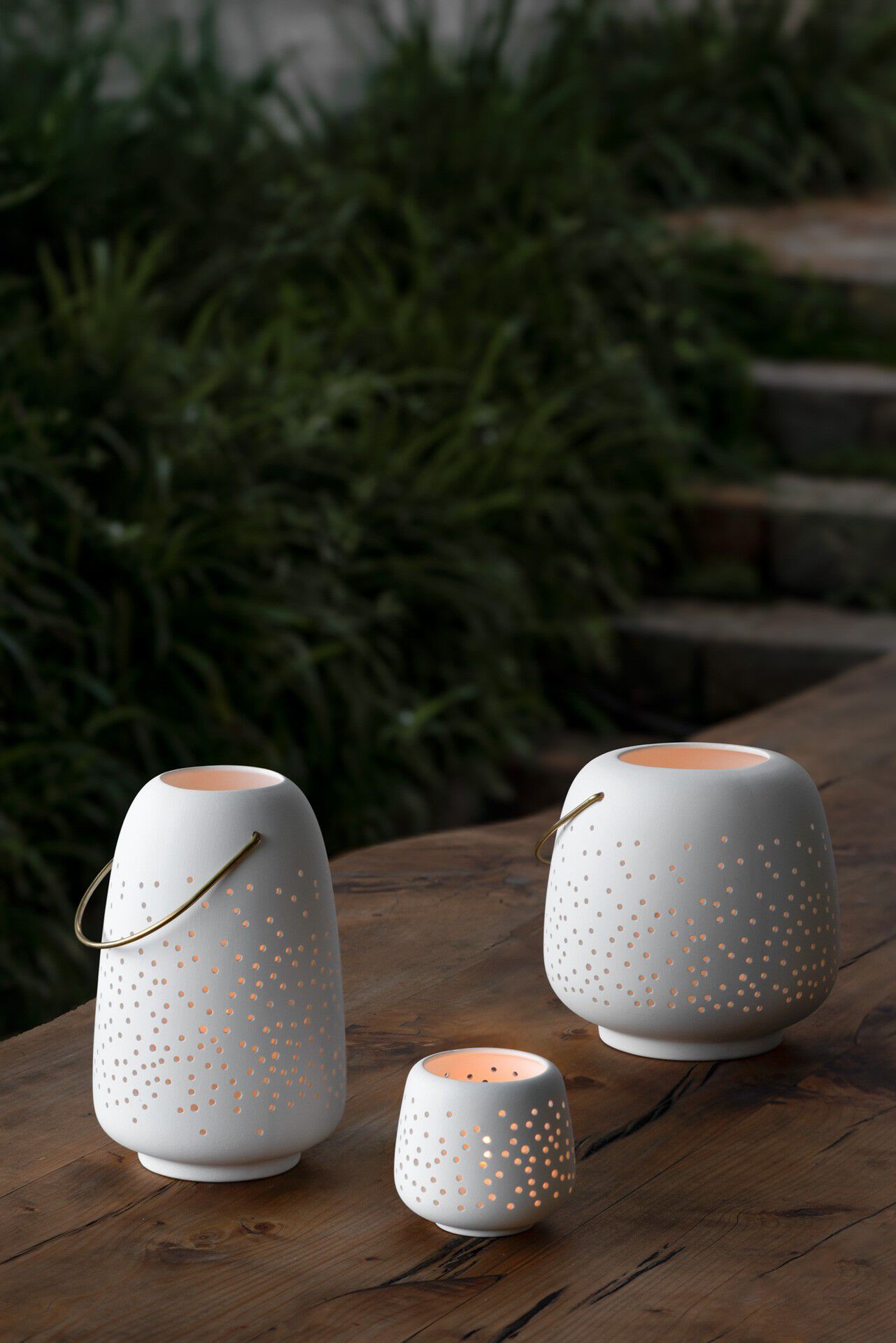 Ceramic lantern, big, 20x20 cm