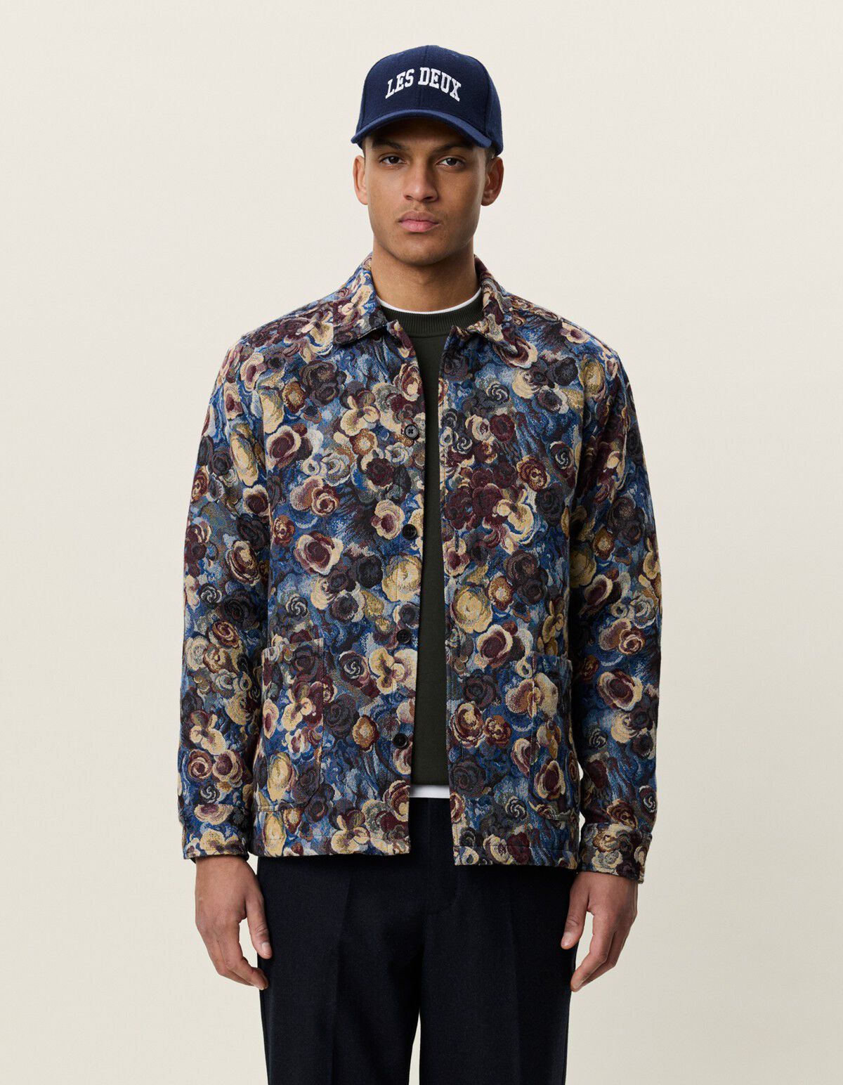 Flower Jacquard Overshirt