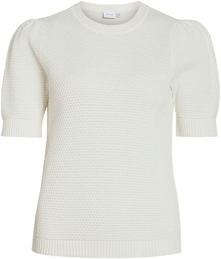 VIDALO O-NECK S/S KNIT TOP - NOOS