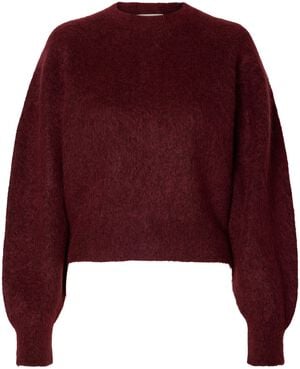 SLWMIRA LS KNIT SHORT O-NECK NOOS