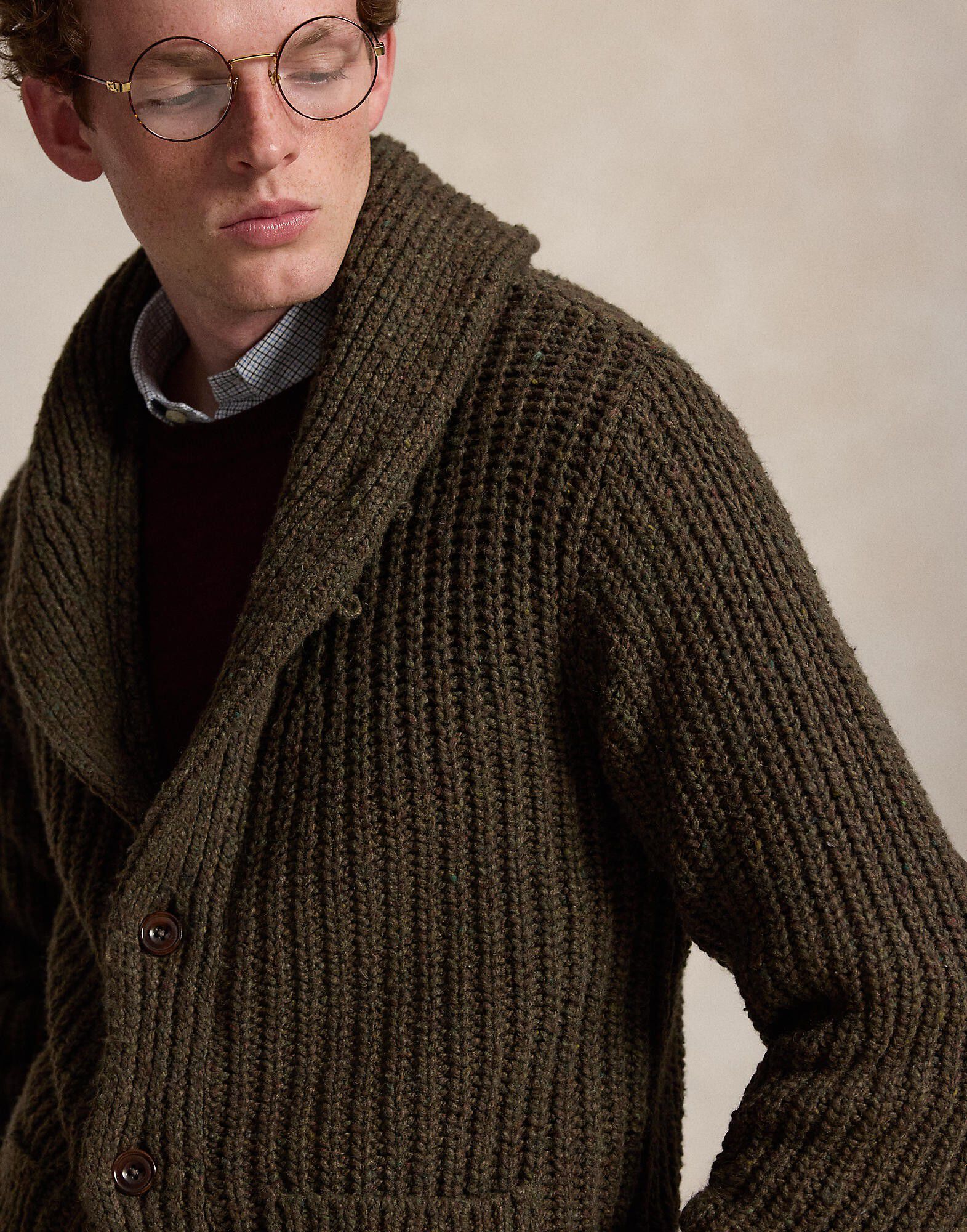 WOOL BLEND-SWEATER-CARDIGAN