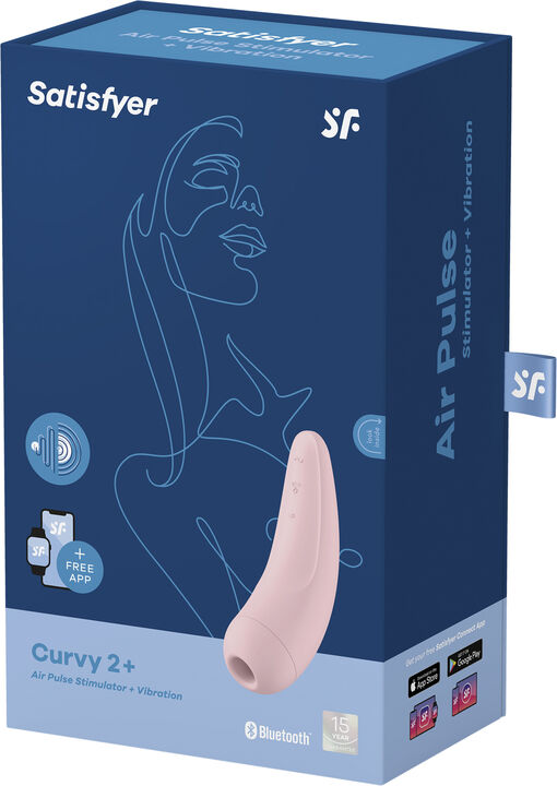 Satisfyer Curvy 2+ pink lufttrycksvibrator