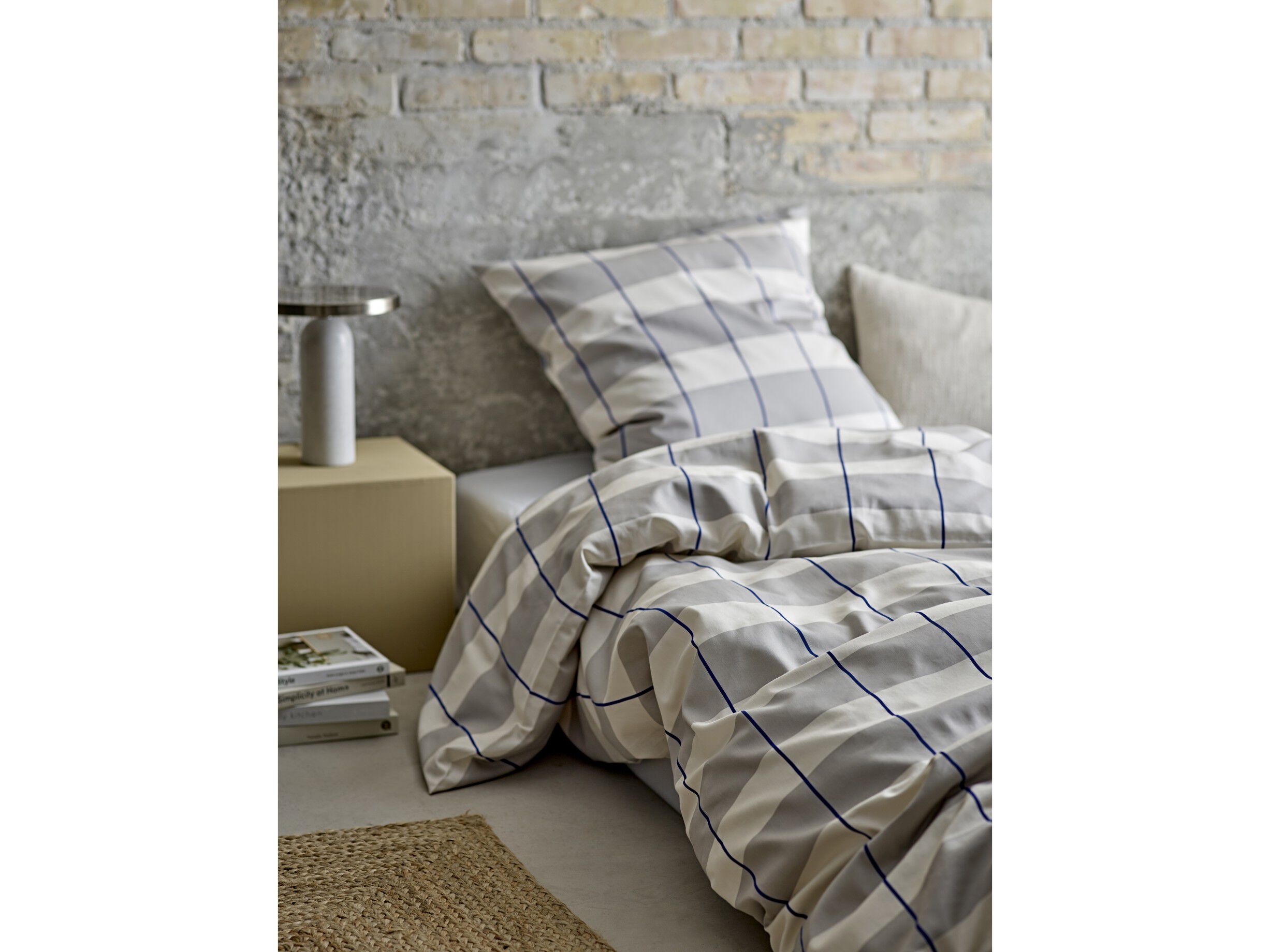 P&aring;slakanset 140x220 Blocks Cloud grey