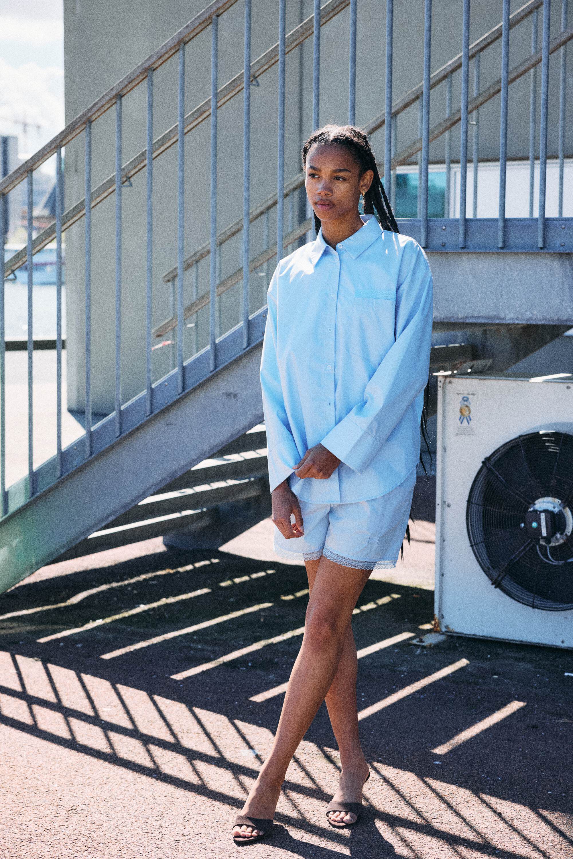 Nmfrida L/S Button Lace Shirt Tnt/17