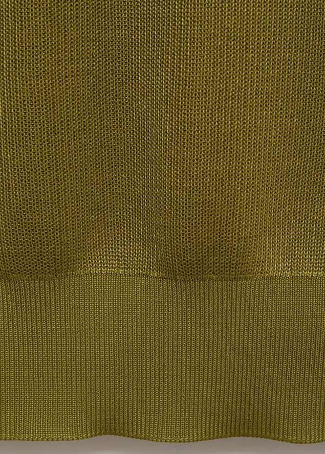 Cotton polo shirt with microstructu