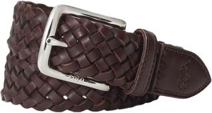 LEATHER-WSTEND BRAID-BLT-MED KIDS