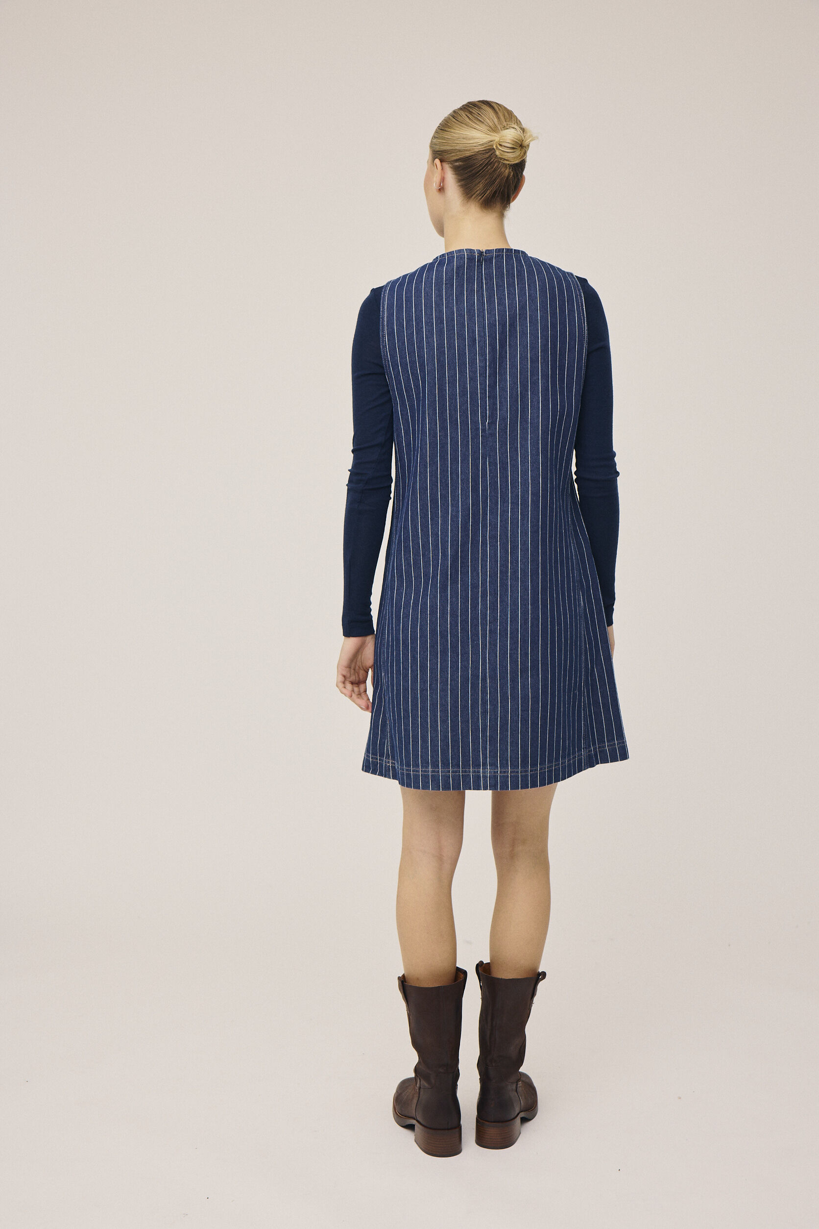 Cleo 15 Spencer denimkjole - 100% &Oslash;kologisk bomuld GOTS