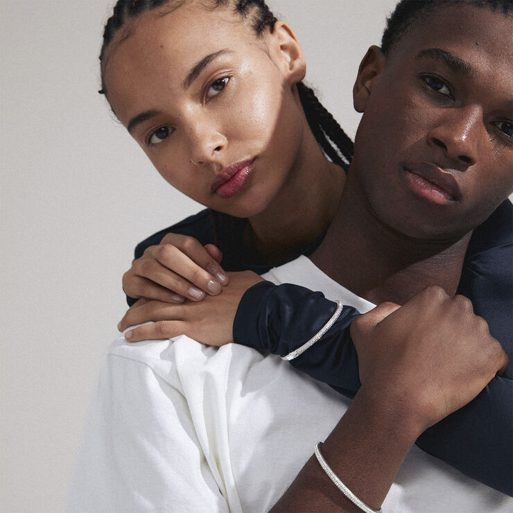 FOCUS recycled bangle silver-plated