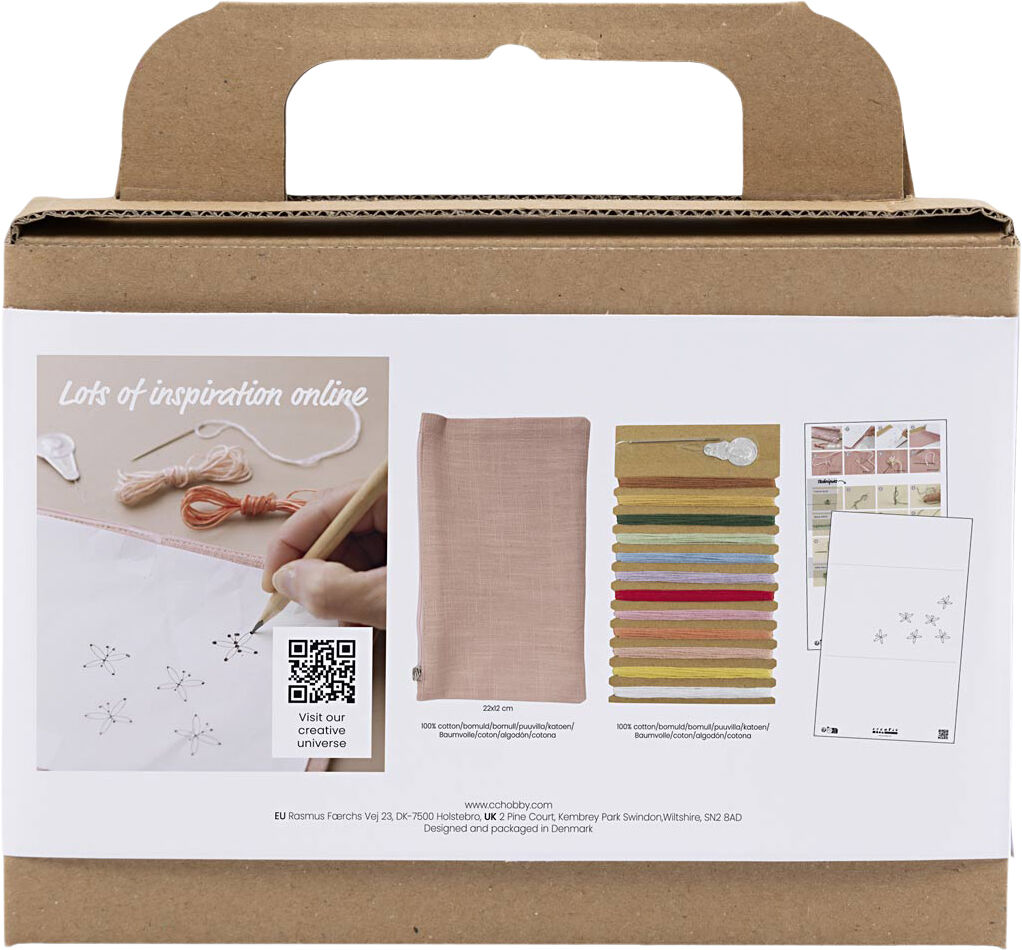 Mini DIY Kit Broderi, Clutch